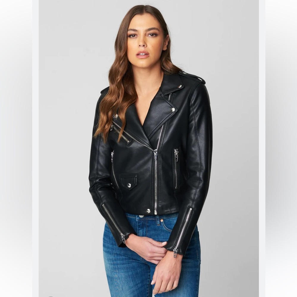 Like new Blank NYC Genuine Leather motojacket. Fully lined, warm, timeless.